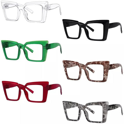 6 Pack 30% Blue Light Blocking Oversized Screwless Reading Glasses NR2141 - B15eyekeeper.com