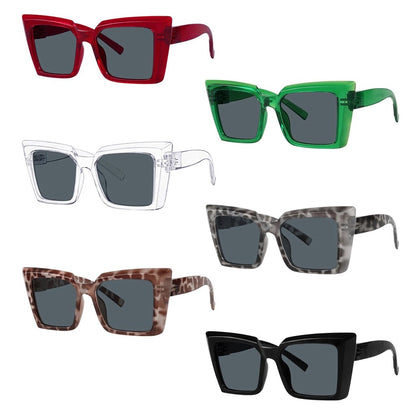 6 Pack Metalless Screwless Spring Hinge Sunglasses NR2141Seyekeeper.com