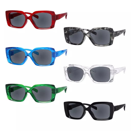 6 Pack Thicker Metalless Screwless Spring Hinge Sunglasses NR2010Seyekeeper.com