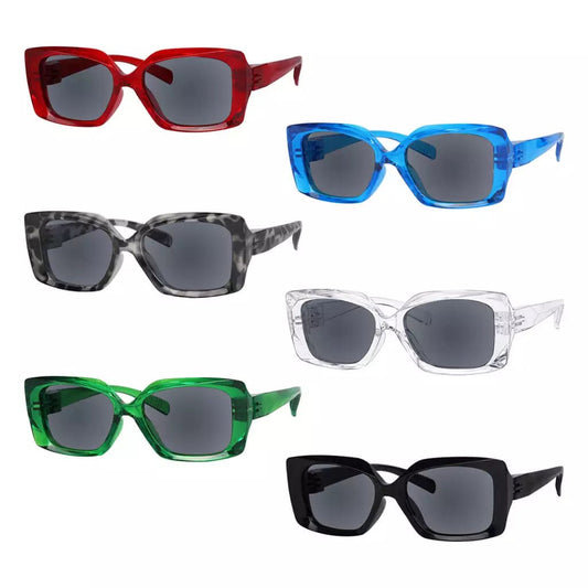 6 Pack Thicker Polarized Sunglasses Metalless Screwless Spring Hinge NR2010PLeyekeeper.com
