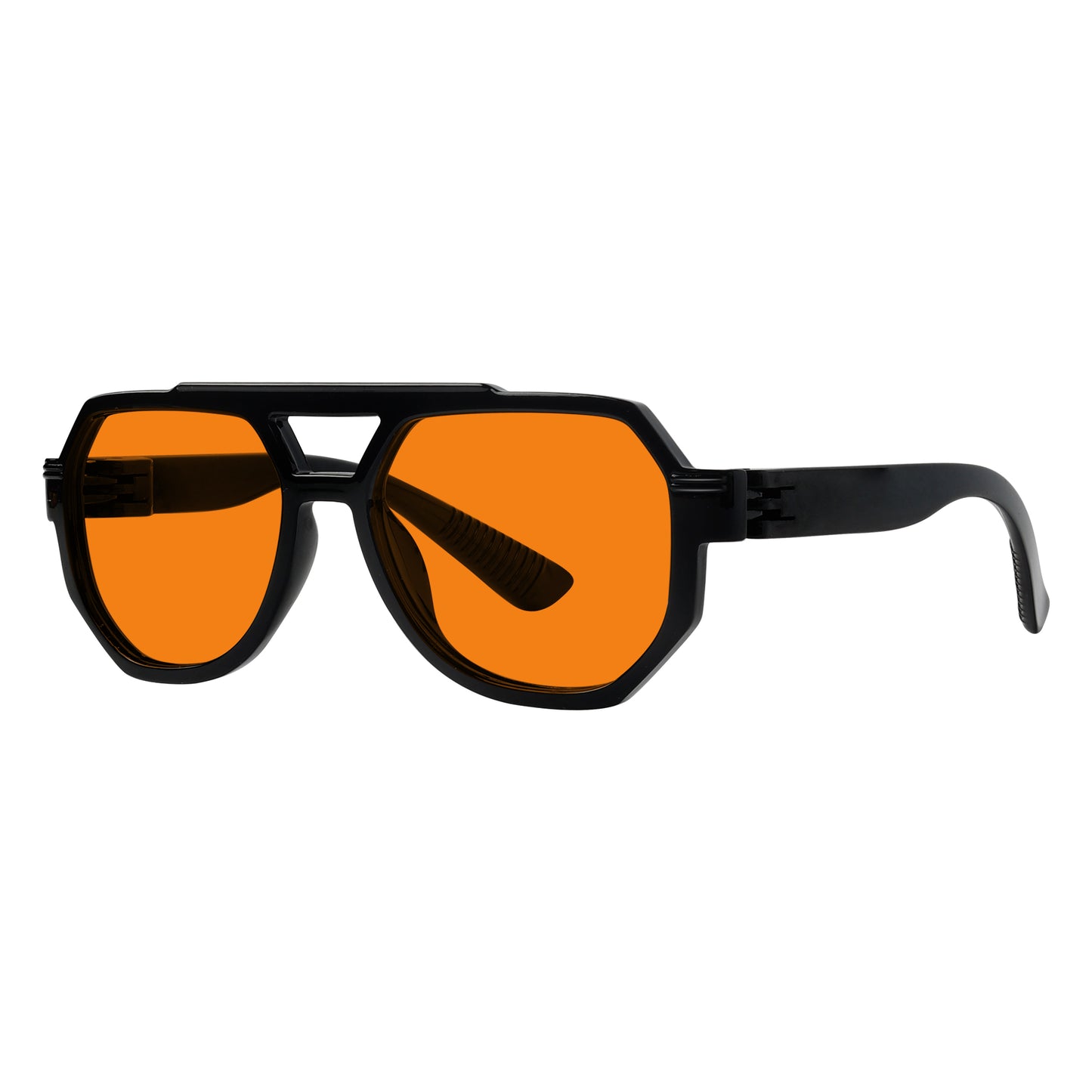 100% Blaulichtblocker Orange Metalllose Pilotenbrille NR2309-B98