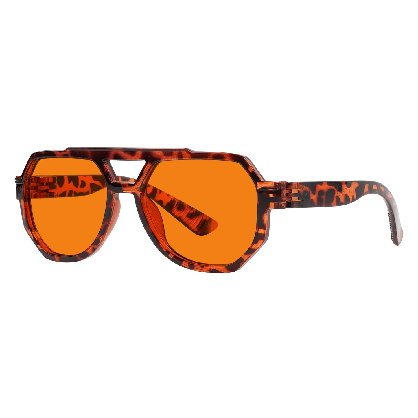 100% Blaulichtblocker Orange Metalllose Pilotenbrille NR2309-B98