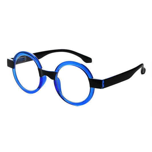 Small Colorful Fun Round Reading Glasses Unique Trendy Readers R2007C