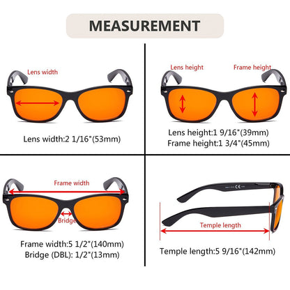 Blue Light Blocking Eyeglasses Nighttime Eyewear for Sleep DSS109eyekeeper.com