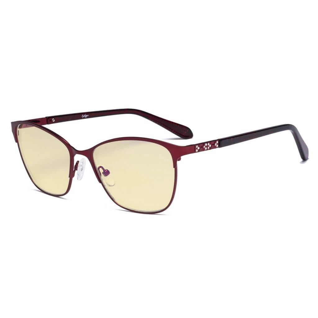 Cat - eye Blue Light Blocking Eyeglasses LX19023 - BB60eyekeeper.com
