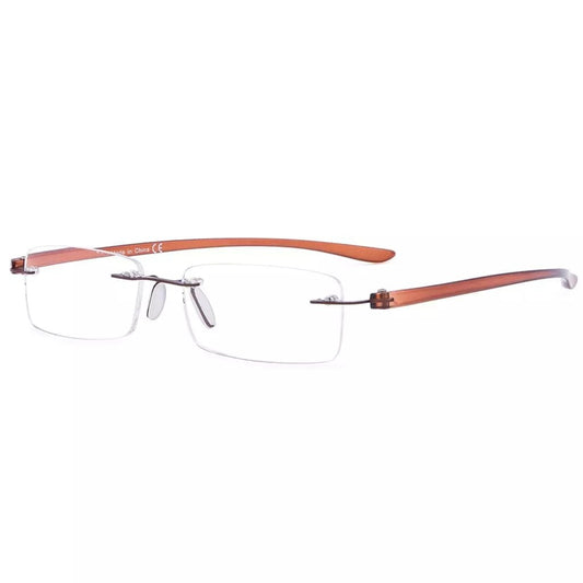 Frameless Stylish Reading Glasses Small Lenes R14001 - Aeyekeeper.com