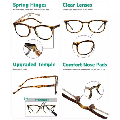 (Must Buy Both Eye) Reading Glasses with Different Strength for Each Eye PR001 - DEMI (Black)eyekeeper.com