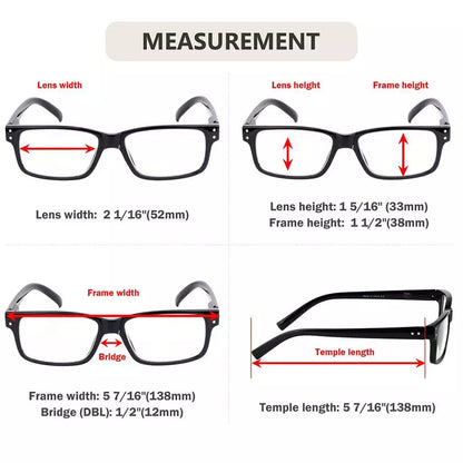 (Must Buy Both Eye) Reading Glasses with Different Strength for Each Eye PR032 Blackeyekeeper.com