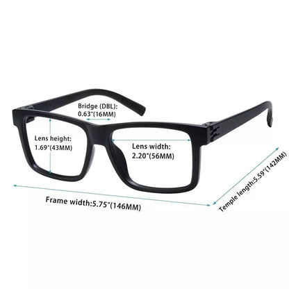 Oversized 30% Blue Light Blocking Metalless Reading Glasses R2508 - B15eyekeeper.com