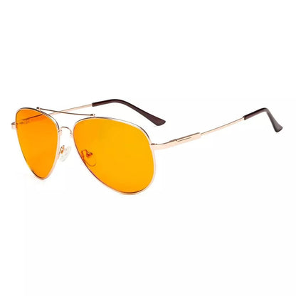 Pilot Style Blue Light Blocking Eyeglasses DS1804eyekeeper.com