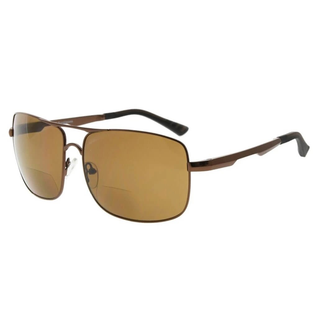 Pilot Style Polarized Bifocal Reading Sunglasses PGSG804eyekeeper.com