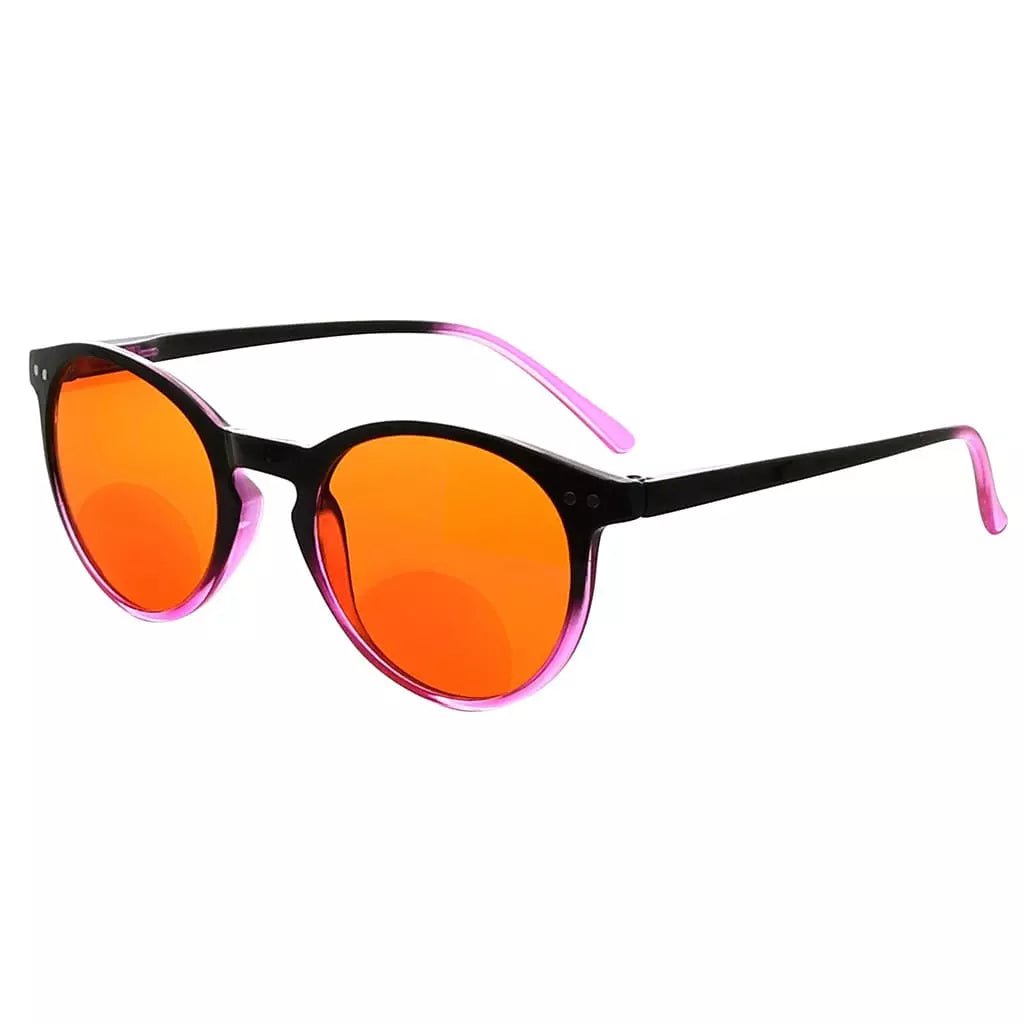 Round Bifocal Blue Light Blocking Readers Nighttime DSS005eyekeeper.com