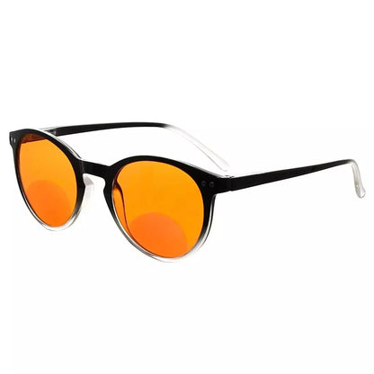 Round Bifocal Blue Light Blocking Readers Nighttime DSS005eyekeeper.com