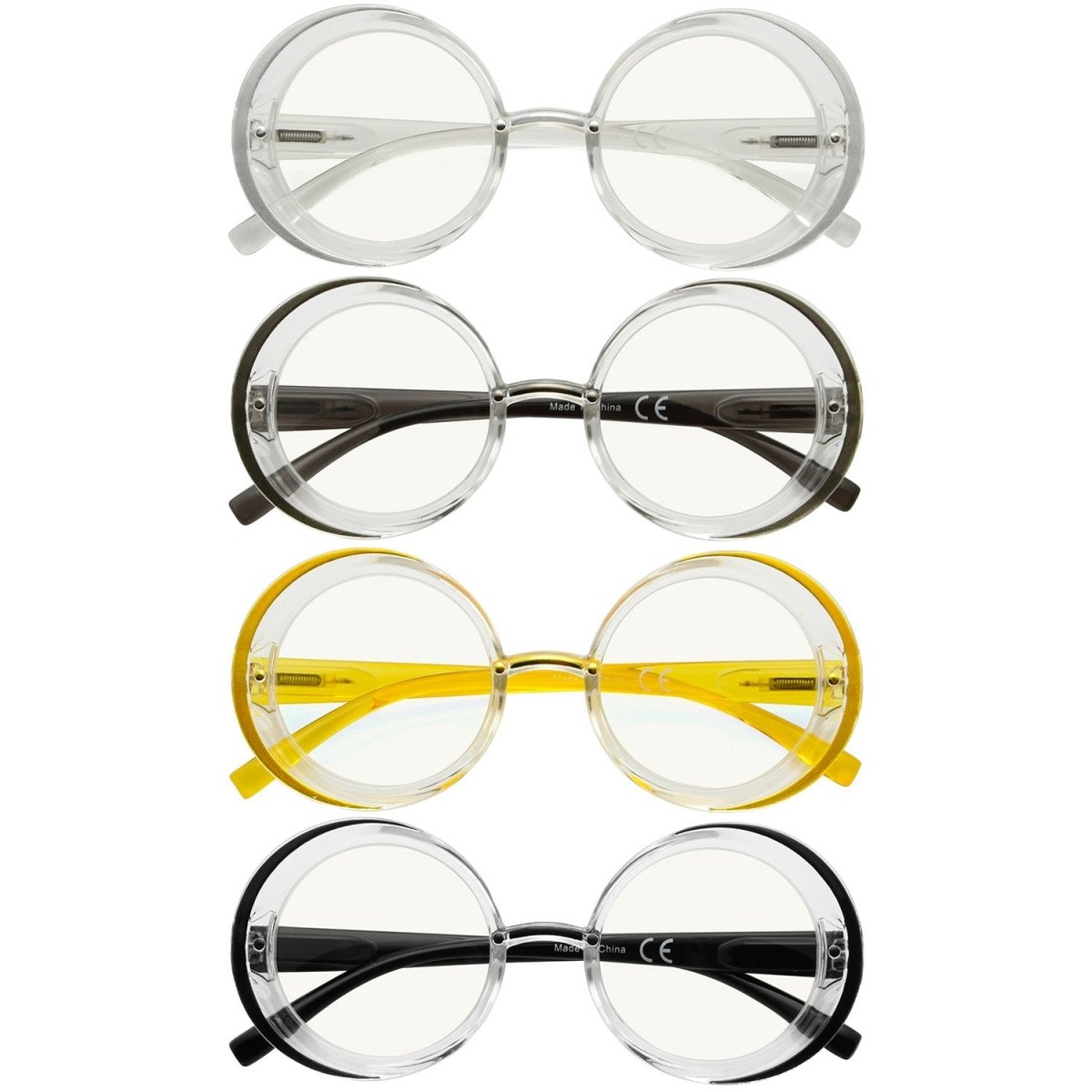 4 Pack Round Progressive Multifocal Readers Women M2005Neyekeeper.com