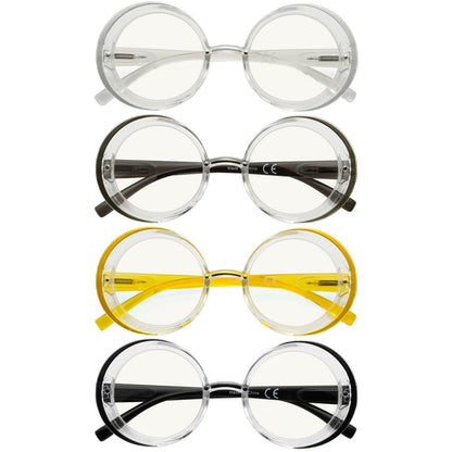 4 Pack Round Progressive Multifocal Readers Women M2005Neyekeeper.com