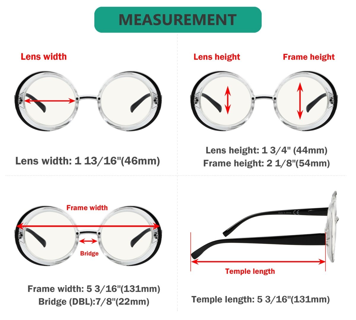 4 Pack Round Progressive Multifocal Readers Women M2005Neyekeeper.com